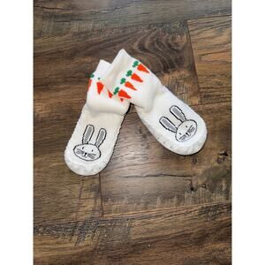 *NWT HANNA ANDERSSON Bunny Stay-On Baby Shoes/Slippers (Size 2-4/6-12m)